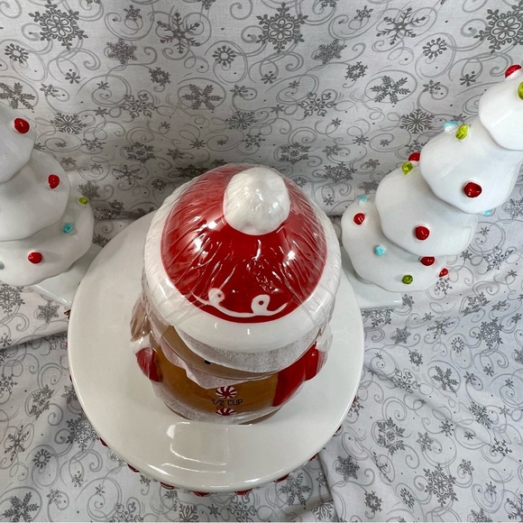 Christmas Peppermint Gingerbead Snowman Ceramic Stacked Measuring Cups - Picture 12 of 12